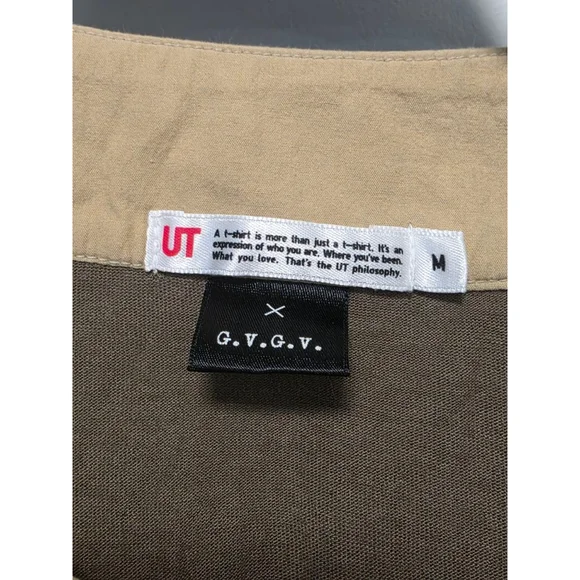 Women's Uniqlo Brown & Beige Tunic Top M - Picture 4 of 6